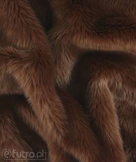 Faux Fur 028 Shaggy Brown 40 mm
