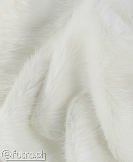 Snowhite Faux Fur Fox Long 340 Pile Length 90 mm