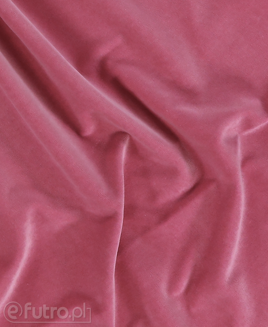AKSAMIT 12447 różowy, tkanina, która charakteryzuje się naturalnym składem i krótką, bawełnianą okrywą włosową