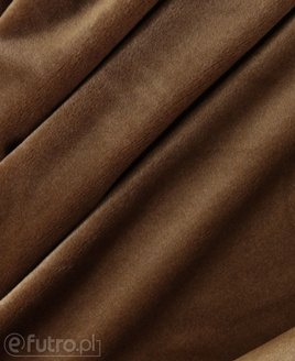 DZIANINA KW 35540 brązowy, materiał futerkowy o prosto strzyżonym włosiu o długości 9 mm