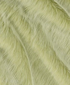 MATERIAŁ FUTRZANY LISEK 35503 zielony, gęsty i puszysty o długości włosia do 40 mm