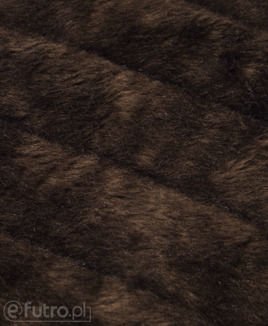 NORECZKA 3255 brązowy, futro sztuczne miękkie w dotyku charakteryzujące się wypukłymi paskami i włosiem do 12 mm