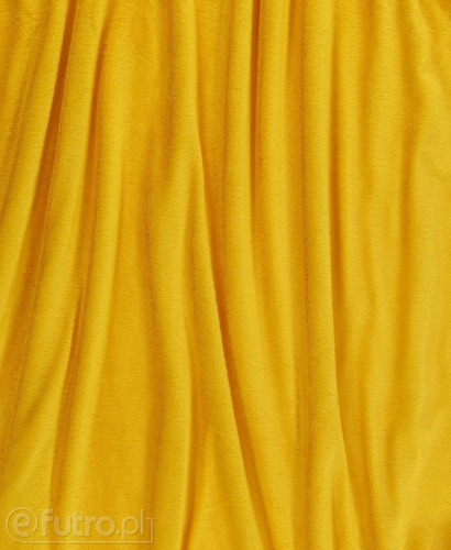 MINKY LEON 22 żółty, to aksamitna i miękka w dotyku dzianina w typie velboa, z włosem o długości 3 mm