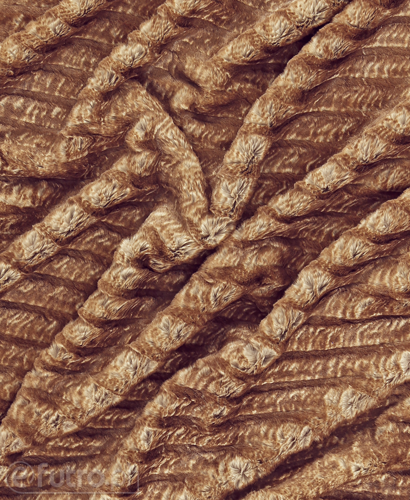 Materiał Futrzany Mangusta 30033 brązowy, delikatny i elastyczny z aksamitnym włosiem o długości do 15 mm