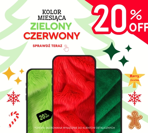 kolor miesiąca zielony i czerwony 