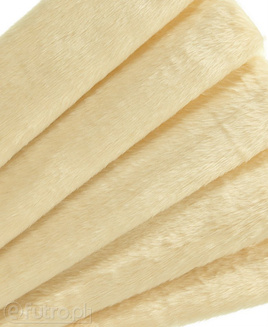Beige 32540 Long Pile Plush Fabric Pile Length 17 mm