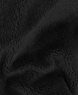 Black 3354 Teddy Sherpa Faux Fur Fabric Pile Length 8 mm