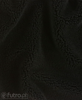Black Teddy Sherpa Wool Faux Fur Fabric 3354