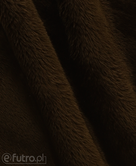 Brown 3255 Long Pile Plush Fabric Pile Length 17 mm