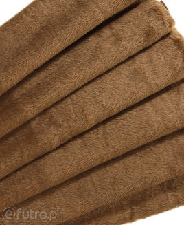 Brown 35540 Long Pile Plush Fabric Pile Length 17 mm