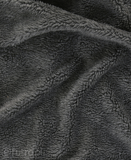 Dark Grey 315836 Lamb Sherpa Faux Fur Fabric Pile Length 8 mm