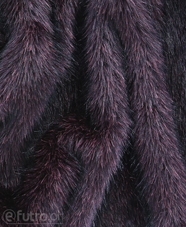 Dark Purple 2074 Fox Faux Fur 60 mm