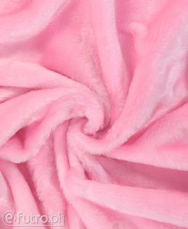 Pink 3155 Long Pile Plush Fabric Pile Length 17 mm