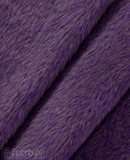 Purple 3458 Long Pile Plush Fabric Pile Length 17 mm