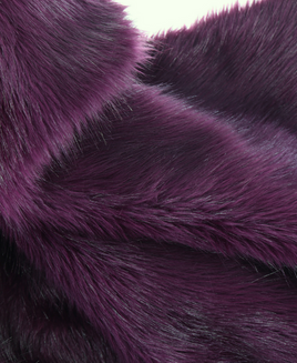 Purple 665 Fox Faux Fur 60 mm 