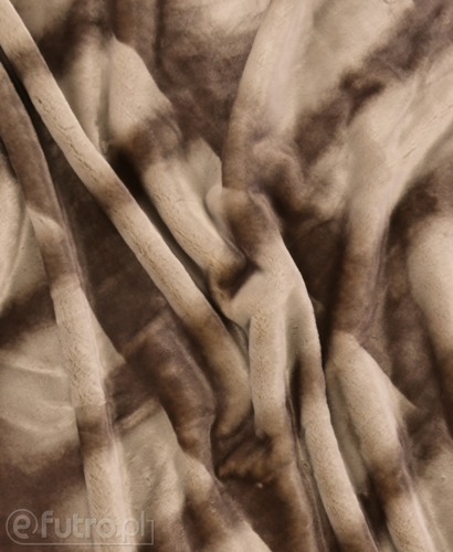 Beige 15055 Faux Fur Bongo II Check Pattern Pile Length 10mm