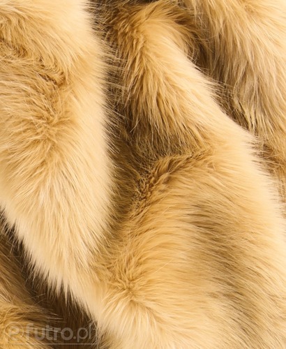 Beige 2P-6/9 Fox Faux Fur 60 mm