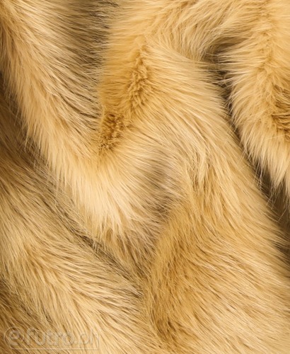 Beige 2P-6/9 Fox Faux Fur 60 mm