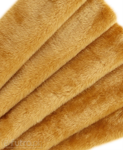 Beige 31564 Long Pile Plush Fabric 17 mm length