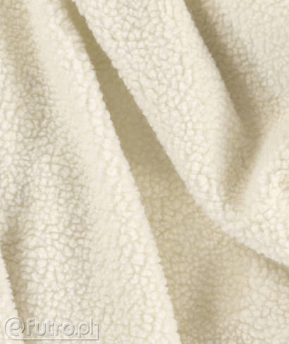 Beige 3257 Teddy Sherpa Faux Fur Fabric Pile Length 8 mm