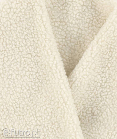 Beige 3257 Teddy Sherpa Faux Fur Fabric Pile Length 8 mm