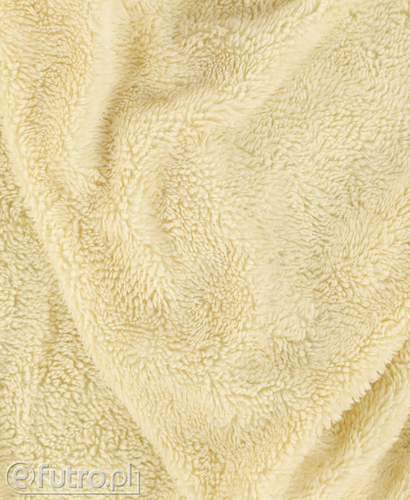 Beige 33569 Lamb Sherpa Faux Fur Fabric Pile Length 8 mm