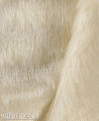 Beige 33569 Long Pile Plush Fabric Pile Length 17 mm 