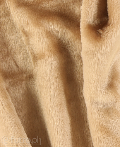 Beige 3459 Long Pile Plush Fabric Pile Length 17 mm