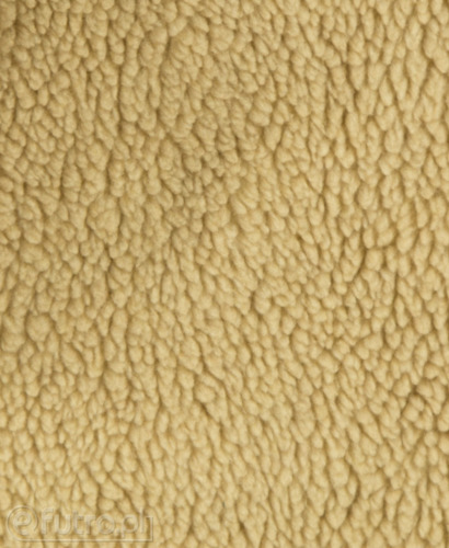 Beige 37593 Teddy Sherpa Faux Fur Fabric Pile Length 8 mm