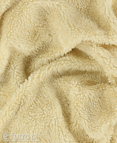 Beige Lamb Sherpa Faux Fur Fabric 33569