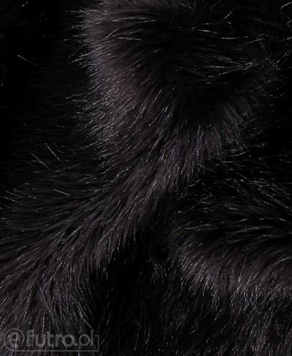 Black 2P-6 Fox Faux Fur 60 mm