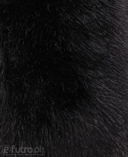 Black 2P-6 Fox Faux Fur 60 mm