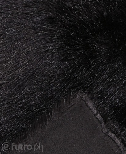 Black 2P-6 Fox Faux Fur 60 mm