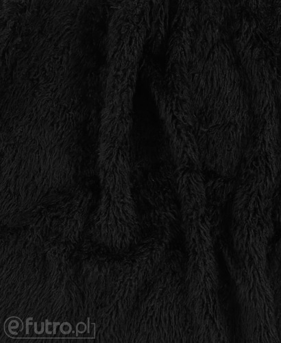 Black 3354 Vicunia Faux Fur 25 mm