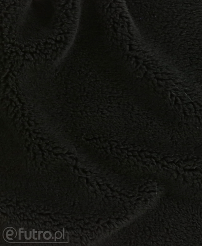 Black Teddy Sherpa Wool Faux Fur Fabric 3354