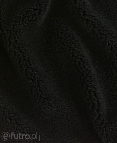 Black Teddy Sherpa Wool Faux Fur Fabric 3354