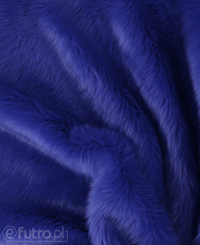 Blue 032/7 Shaggy Faux Fur Pile Length 40 mm