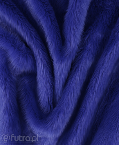 Blue 032/7 Shaggy Faux Fur Pile Length 40 mm