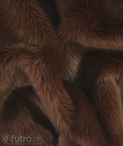 Brown 028 Shaggy Faux Fur Pile Length 40 mm