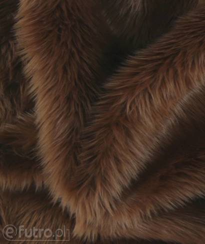 Brown 028 Shaggy Faux Fur Pile Length 40 mm