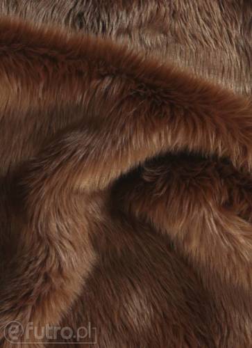 Brown 028 Shaggy Faux Fur Pile Length 40 mm