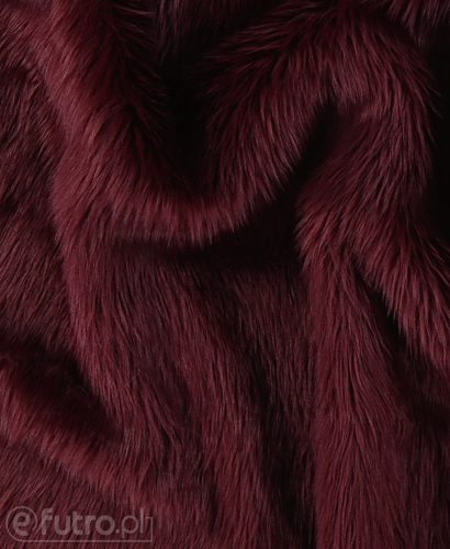 Burgundy B1 Shaggy Faux Fur Pile Length 40 mm