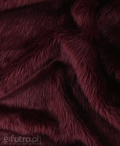 Burgundy B1 Shaggy Faux Fur Pile Length 40 mm