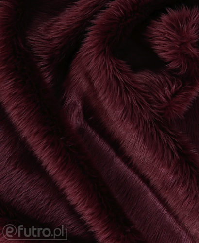 Burgundy B1 Shaggy Faux Fur Pile Length 40 mm