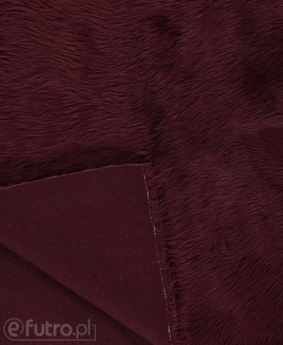 Burgundy B1 Shaggy Faux Fur Pile Length 40 mm