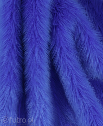 Cornflower Blue P10 Shaggy Faux Fur Pile Length 40 mm