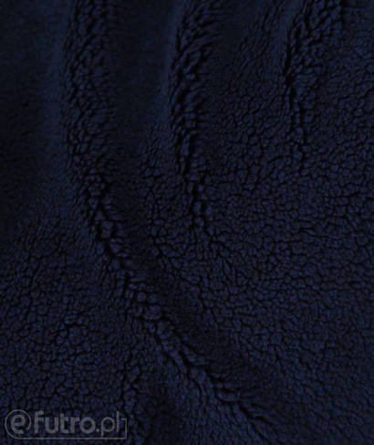 Dark Blue 32539 Teddy Sherpa Faux Fur Fabric Pile Length 8 mm