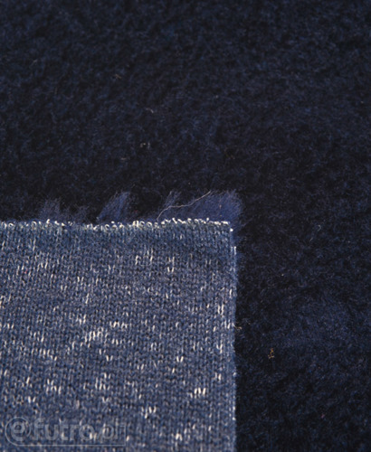 Dark Blue 3755 Short Pile Plush Fabric Pile Length 9 mm