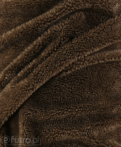 Dark Chocolate 3056 Teddy Sherpa Faux Fur Fabric Pile Length 8 mm