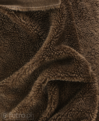 Dark Chocolate 3056 Teddy Sherpa Faux Fur Fabric Pile Length 8 mm